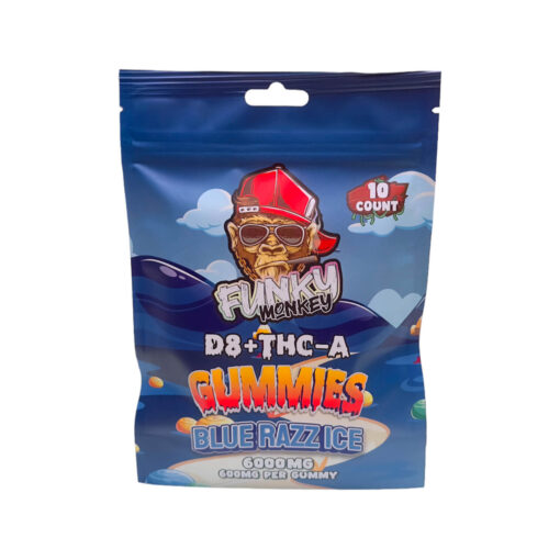 Funky Monkey - Mushroom Gummies bluerazzice