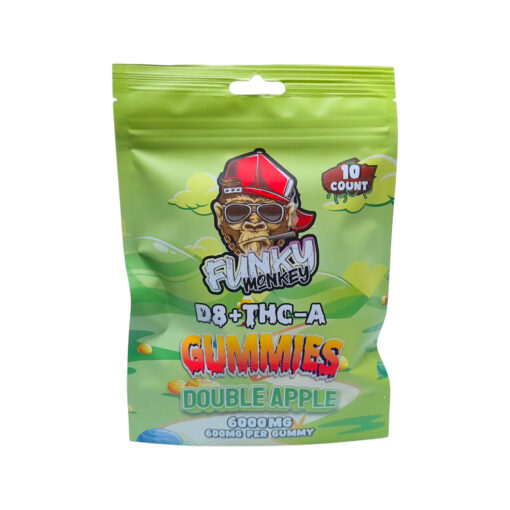 Funky Monkey - Mushroom Gummies double-apple